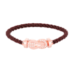 [Eternal Jewelry]CHANCE LARGE 8 FIGURE BUCKLE HALF DIAMOND BRACELET ROSE GOLD - Image 4