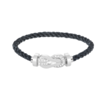 [Eternal Jewelry]CHANCE LARGE 8 FIGURE BUCKLE HALF DIAMOND BRACELET SILVER - Image 2