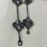 [Eternal Jewelry]CLOVER 5 MOTIF BLACK BRACELET - Image 7