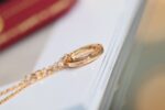 [Eternal Jewelry]LOVE NECKLACE ADJUSTABLE ROSE GOLD 2 DIAMOND - Image 6