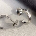 [Eternal Jewelry]LOVE EARRINGS 2.65MM SILVER - Image 5