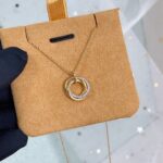 [Eternal Jewelry]TRINITY NECKLACE SILVER GOLD PINK GOLD DIAMONDS - Image 6