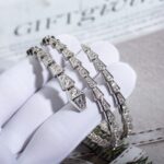 [Eternal Jewelry]SERPENTI BRACELET SILVER DIAMOND DOUBLE ROW - Image 4