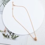 [Eternal Jewelry]PARENTESI NECKLACE PINK GOLD - Image 5