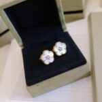 [Eternal Jewelry]LUCKY PINK GOLD WHITE MOP EARRINGS - Image 5
