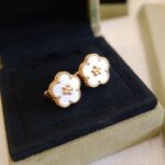 [Eternal Jewelry]LUCKY PINK GOLD WHITE MOP EARRINGS - Image 6