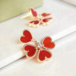 [Eternal Jewelry]SWEET CLOVER CARNELIAN EARRINGS - Image 4