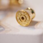 [Eternal Jewelry]MINI POP H GOLD EARRINGS GREY - Image 6