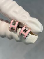 [Eternal Jewelry]MINI POP H SILVER EARRINGS PINK - Image 5
