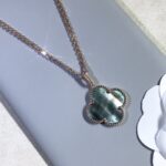 [Eternal Jewelry]CLOVER 25MM GOLD DARK MOP BIG CLOVER NECKLACE - Image 7