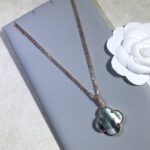 [Eternal Jewelry]CLOVER 25MM GOLD DARK MOP BIG CLOVER NECKLACE - Image 8