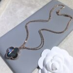 [Eternal Jewelry]CLOVER 25MM GOLD DARK MOP BIG CLOVER NECKLACE - Image 9