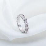 [Eternal Jewelry]SERPENTI RING SILVER DIAMOND PAVED 3MM - Image 3