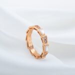 [Eternal Jewelry]SERPENTI RING PINK GOLD DIAMOND MOP 3MM - Image 6