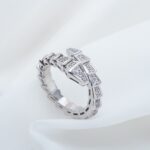 [Eternal Jewelry]SERPENTI RING SILVER DIAMOND PAVED 4MM - Image 5