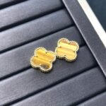 [Eternal Jewelry]CLOVER MEDIUM 1 MOTIFS TIGER EYE EARRINGS - Image 6