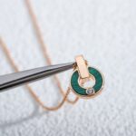 [Eternal Jewelry]GARI NECKLACE PINK GOLD MALACHITE - Image 5