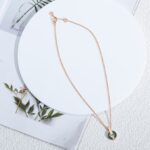 [Eternal Jewelry]GARI NECKLACE PINK GOLD MALACHITE - Image 6