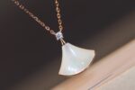 [Eternal Jewelry]DREAM NECKLACE WHITE MOP PINK GOLD 1 DIAMOND - Image 5
