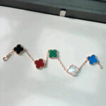 [Eternal Jewelry]CLOVER 5 MOTIFS MULTICOLOR  BRACELET - Image 4