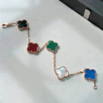 [Eternal Jewelry]CLOVER 5 MOTIFS MULTICOLOR  BRACELET - Image 9
