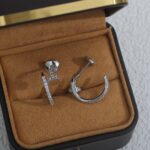 [Eternal Jewelry]JUSTE EARRINGS 12.75MM SILVER DIAMOND - Image 7