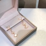 [Eternal Jewelry]DREAM EARRINGS 3 MOTIFS DIAMOND MOP PINK GOLD - Image 3