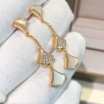[Eternal Jewelry]DREAM EARRINGS 3 MOTIFS DIAMOND MOP PINK GOLD - Image 5