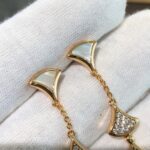 [Eternal Jewelry]DREAM EARRINGS 3 MOTIFS DIAMOND MOP PINK GOLD - Image 7