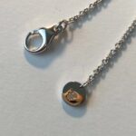 [Eternal Jewelry]ZERO 1 BLACK CERAMIC SILVER NECKLACE - Image 7