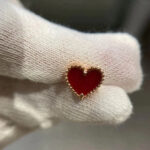 [Eternal Jewelry]HEART CARNELIAN STUD EARRINGS - Image 6