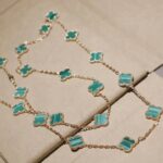 [Eternal Jewelry]CLOVER 20 MOTIFS MALACHITE GOLD - Image 5