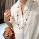 [Eternal Jewelry]CLOVER 20 MOTIFS DARK MOP DIAMOND  NECKLACE - Image 7