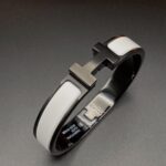 [Eternal Jewelry]H BRACELET 12MM BLACK WHITE CERAMIC - Image 2