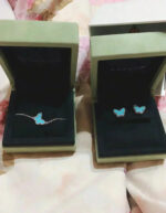 [Eternal Jewelry]BUTTERFLY TURQUOISE EARRINGS SILVER - Image 4