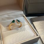 [Eternal Jewelry]DREAM MALACHITE DIAMOND OPEN RING - Image 4