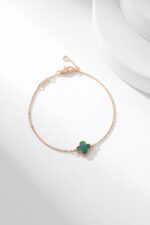 [Eternal Jewelry]CLOVER BRACELET MALACHITE 1 MOTIF - Image 4
