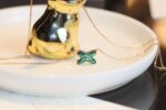 [Eternal Jewelry]JEUX MALACHITE 1 DIAMOND PINK GOLD NECKLACE - Image 2