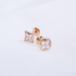 [Eternal Jewelry]STAR AND SUN PINK GOLD MOP STUD EARRINGS - Image 2