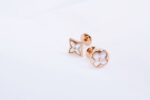 [Eternal Jewelry]STAR AND SUN PINK GOLD MOP STUD EARRINGS - Image 3