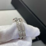 [Eternal Jewelry]LOVE DIAMOND SILVER HOOP EARRINGS - Image 2