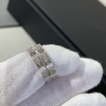 [Eternal Jewelry]LOVE DIAMOND SILVER HOOP EARRINGS - Image 3