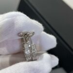 [Eternal Jewelry]LOVE DIAMOND SILVER HOOP EARRINGS - Image 4