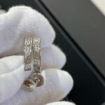 [Eternal Jewelry]LOVE DIAMOND SILVER HOOP EARRINGS - Image 5