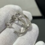[Eternal Jewelry]LOVE DIAMOND SILVER HOOP EARRINGS - Image 6