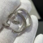 [Eternal Jewelry]LOVE DIAMOND SILVER HOOP EARRINGS - Image 7
