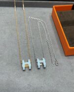 [Eternal Jewelry]POP H SKY BLUE NECKLACE - Image 5