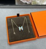 [Eternal Jewelry]POP H SKY BLUE NECKLACE - Image 8
