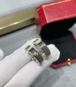 [Eternal Jewelry]LOVE 5.5MM 1 DIAMOND EARRINGS - Image 5