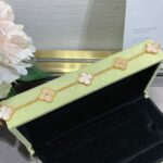 [Eternal Jewelry]CLOVER 5 MOTIF DIAMOND PINK MOP PINK GOLD BRACELET - Image 2